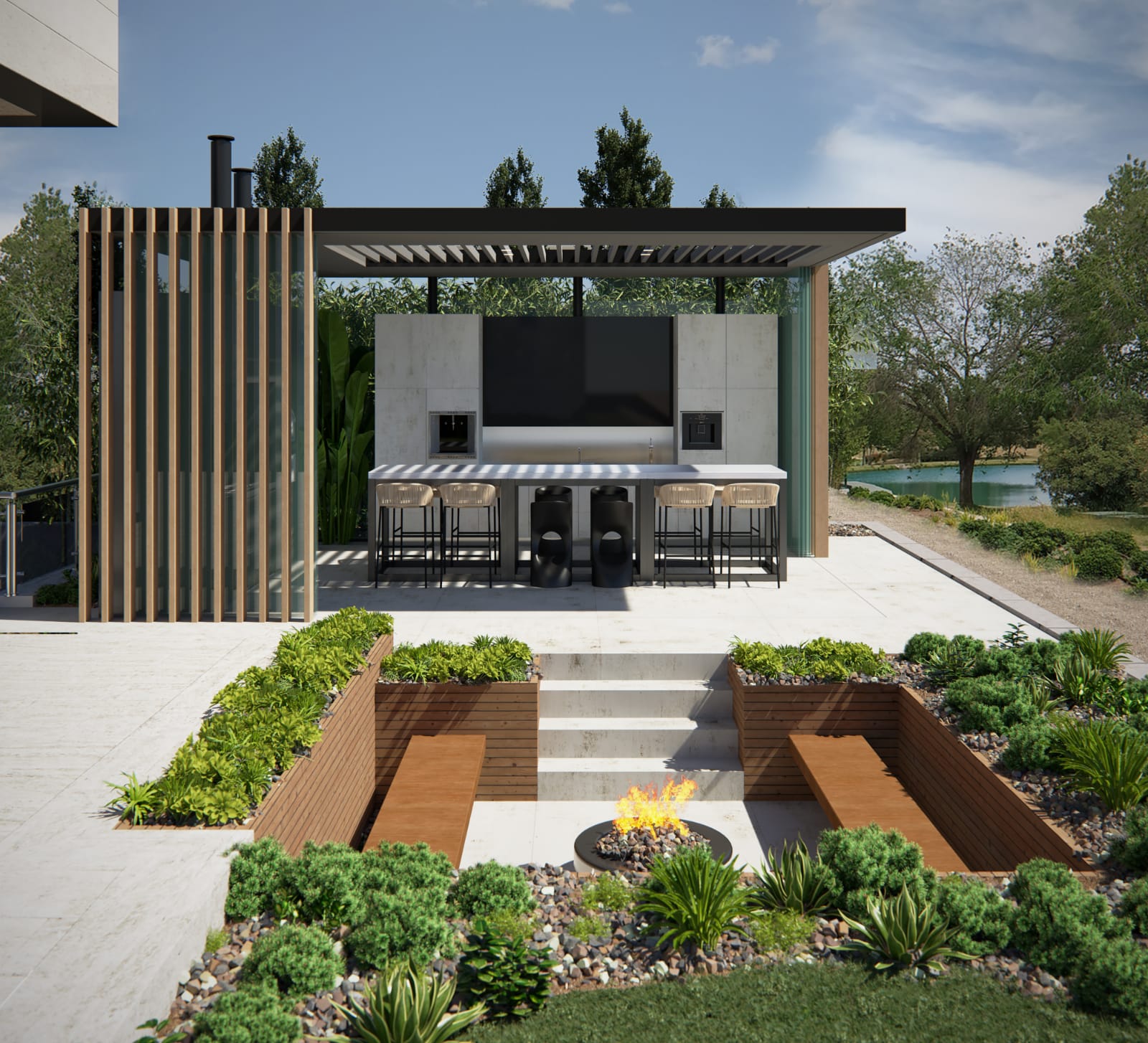 Cocina exterior premium — vista 5